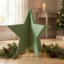 Artikel Filz Deko Stern zum Stellen Weihnachtsdeko Filz Grün H62cm