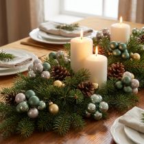 Artikel Spiegelbeeren Weihnachten Grün Perlmuttgrau Ø20mm 140 St