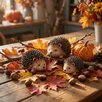 Artikel Mini Igel Deko Figuren Herbst Handbemalt 4×2,5×2cm 6 St