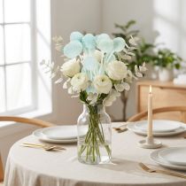 Artikel Trockenblumen Craspedia Strauß dekorativ für Wohnzimmer Tischdeko Hochzeit 55cm 20St