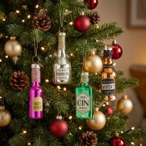 Artikel Weihnachtsanhänger Flasche Christbaumschmuck 7cm Sortiert 4St