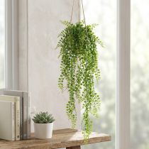 Artikel Künstliche Erbsenpflanze Jute zum Hängen Grün H80cm
