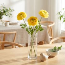 Artikel Künstliche Ranunkel als Einzelblume für elegante und pflegeleichte Dekoration 51cm 3St