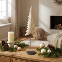 Artikel Holz Tannenbaum Deko Natur Holzdeko zum Stellen H41cm