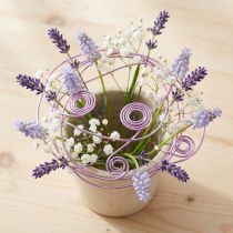 Artikel Aluminiumdraht Lila 2mm für Schmuck & Deko, Lavendelfarbener Basteldraht, 500g - 60m