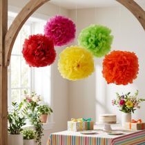 Artikel Pompom Papier Ø30cm sort. 5St