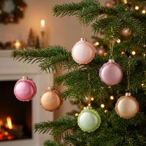 Artikel Weihnachtsbaumschmuck Macaron Anhänger 6cm