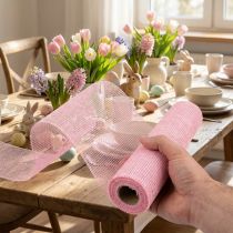 Artikel Tischläufer Jute Juteband Tischband Hellrosa 30cm 5m