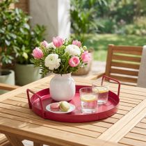 Artikel Tablett vielseitig einsetzbar praktische Ablage für Esszimmer und Terrasse 22cm