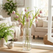 Artikel Kunstblume Schachblume filigrane Deko für Wohnräume 60cm 3St