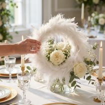 Artikel Federkranz Ideal für Hochzeit Dekoration und stimmungsvolle Osterdeko 20cm