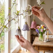 Artikel Deko Maiglöckchen zum Hängen Keramikblumen 7cm 3 St