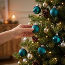 Artikel Weihnachtskugel matt und glänzend Kleiner Weihnachtsschmuck 4cm 24St