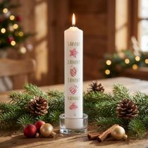 Artikel Adventskerze Stimmungslicht mit Weihnachtsmotiven