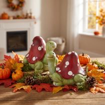 Artikel Schildkröten Deko Fliegenpilz Deko Grün Rot 10cm 2St