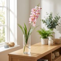 Artikel Künstliche Orchidee Pink Weiß Kunstblume Orchidee 73cm