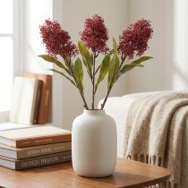 Artikel Skimmie Kunstblumen Burgund Skimmia Japonica Dry Look 59cm 3St