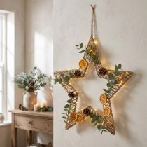 Artikel Boho Style, Dekoring Weihnachten, Dekoring Stern B40cm