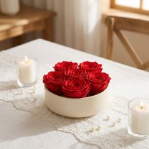 Artikel Rote Rosen Infinity Rosen Echte Rosenköpfe Rot Ø6cm 6 St