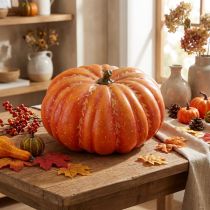 Artikel Künstlicher Kürbis in Orange Kunstgemüse Herbst Ø27cm