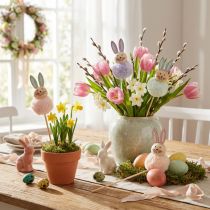 Artikel Flauschige Osterhasen Figuren für fröhliche Osterfeier Raumdekoration 34cm 12 St