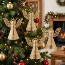 Artikel Papierengel Weihnachtsengel Deko Papier Creme H12cm 4 St