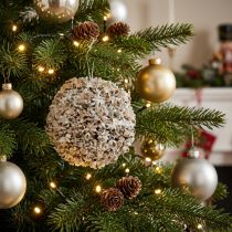 Artikel Weihnachtskugel Weiß Christbaumschmuck Schneeball Ø12cm