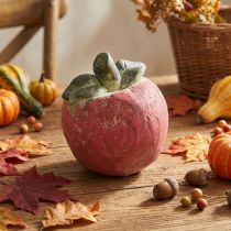 Artikel Apfel zum Dekorieren, Herbst, Deko-Frucht aus Beton, Tischdeko Ø13cm