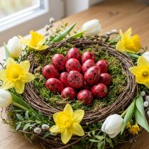 Artikel Wachtelei Rot 3cm Osterdeko 50 St