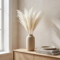 Artikel Trockenblumen Silbergras Elegante natürliche Dekoration für Zuhause und Büro 70cm 10St