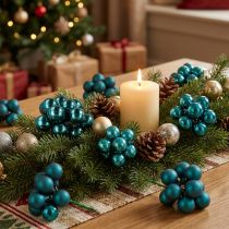 Artikel Mini Weihnachtskugeln in glänzend matt Mix Spiegelbeeren 20mm 140St