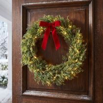 Artikel Tannenkranz künstlich mit Zapfen, Weihnachtsdeko, Türkranz, Ø36cm, Grün