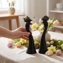 Artikel Osterdeko Huhn Deko Hahn Schwarz Gold H19cm 2St
