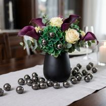 Artikel Deko-Perlen Anthrazit Metallic 14mm 35 St