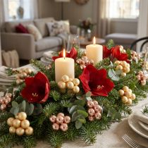 Artikel Mini Weihnachtskugeln Gold Rosé Spiegelbeeren 2cm 140 St