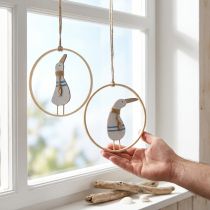 Artikel Hängedeko Fenster Dekohänger Maritime Deko Ente Ø15cm 4St