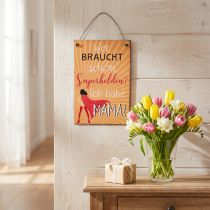 Artikel Metallschild mit Spruch für Mama als Hero Deko und Geschenkidee