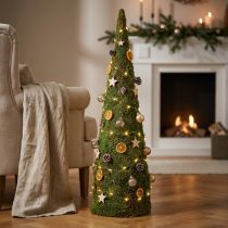 Artikel Weihnachtsbaum Moos Deko in Grün Natur Ø30cm H100cm