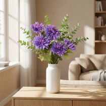 Artikel Dahlien künstlich in Lavendel mit 5 Blüten 105cm
