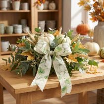 Artikel Geschenkband Kürbis Band Herbst Grün 40mm 15m