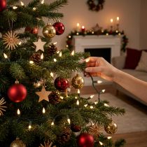 Artikel LED Lichterkette Timer Twinkle Weihnachtsbeleuchtung 12m