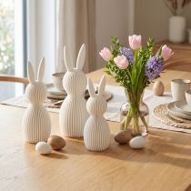 Artikel Häschen Dekofigur für moderne Osterdekoration Zuhause 11cm 4St