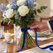 Artikel Dekoband Velvet Samtband Blau 10mm 20m