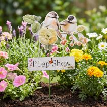 Artikel Gartenstecker Metall Vögel, Blumenstecker für den Garten 76cm