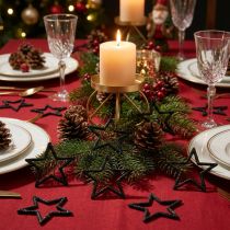 Artikel Streudeko Weihnachten Sterne Schwarz Glitter Ø4cm 120 St