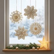 Artikel Elegante Papier-Schneeflocken für Winter- und Weihnachtsdekoration