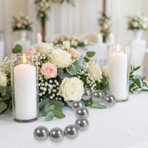Artikel Deko-Perlen Ø2cm Silber 12 St