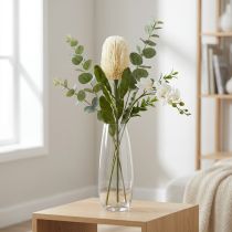 Artikel Kunstblume Banksia Weiß Creme Künstliche Exoten 64cm