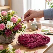 Artikel Deko Bast zum Basteln Naturbast Raffiabast Malve 300g