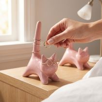 Artikel Katze Deko Figur Idealer Schmuck für Schlafzimmer und Badezimmer 14cm 2St